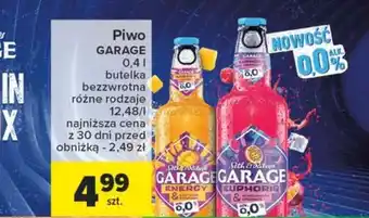 Carrefour Market Piwo GARAGE 0,4 l oferta