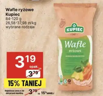 Delikatesy Centrum Wafle ryżowe Kupiec 84-120 g oferta