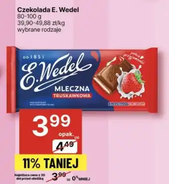 Delikatesy Centrum Czekolada E. Wedel 80-100g oferta
