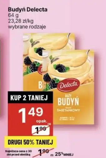 Delikatesy Centrum Budyń Delecta 64 g oferta