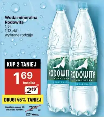 Delikatesy Centrum Woda mineralna Rodowita 1,5l oferta