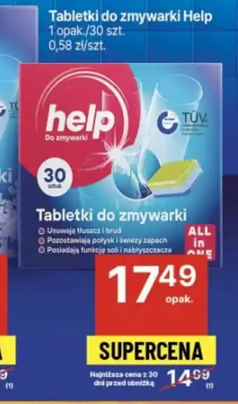 Delikatesy Centrum Tabletki do zmywarki Help 30 szt. oferta