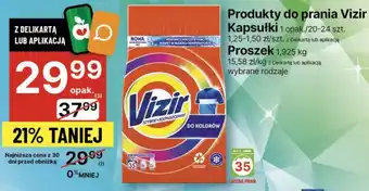 Delikatesy Centrum Produkty do prania Vizir Kapsułki 20-24 szt. oferta