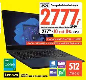 Media Expert Laptop Lenovo oferta