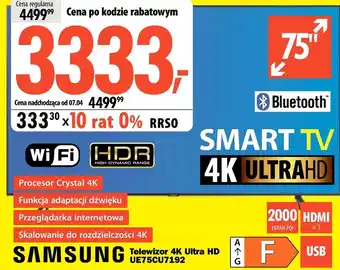 Media Expert Telewizor Samsung oferta