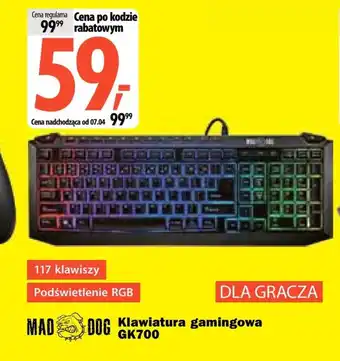 Media Expert Klawiatura gamingowa Mad Dog oferta