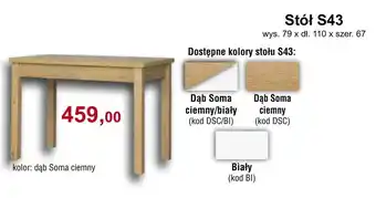 Meble Bodzio Stół S! oferta