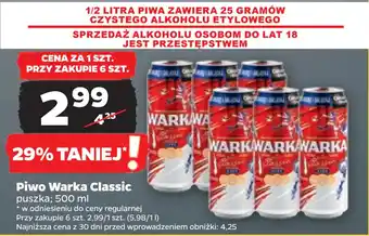 Netto Piwo Warka Classic oferta