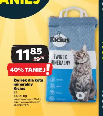 Netto Żwirek dla kota mineralny Kiciuś oferta
