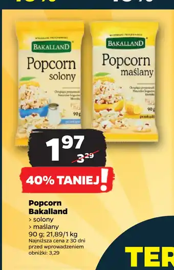 Netto Popcorn Bakalland oferta