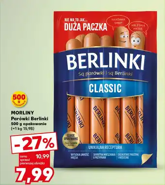 Kaufland MORLINY Parówki Berlinki 500 g oferta