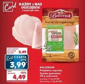 Kaufland Balcerzak Polędwica sopocka 100 g oferta