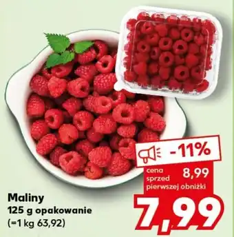 Kaufland Maliny 125 g oferta