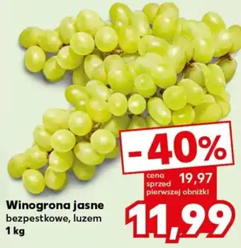 Kaufland Winogrona jasne 1 kg oferta