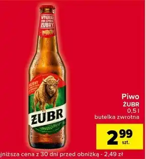 Globi Żubr Piwo jasne 500 ml oferta