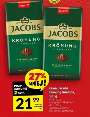 Twój Market Jacobs Krönung Kawa mielona 500 g oferta
