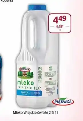 Społem Piątnica Mleko wiejskie świeże 2,0% 1 l oferta