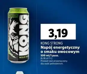 Lidl Napój energetyczny Kong Strong oferta