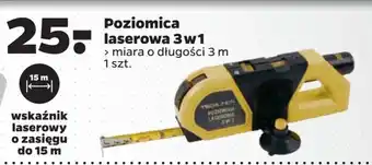 Poziomica laserowa 3 w 1