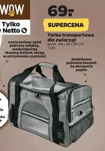 Netto Torba transportowa dla zwierząt oferta