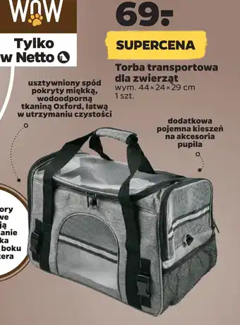 Netto Torba transportowa dla zwierząt oferta