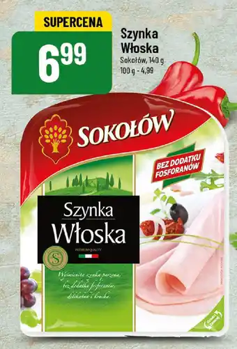 Szynka Włoska Sokołów, 140 g
