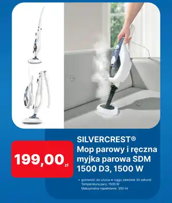 Lidl SILVERCREST Mop parowy i ręczna myjka parowa SDM 1500 D3, 1500W oferta