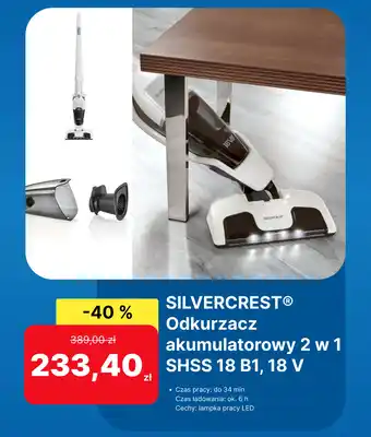 Lidl SILVERCREST Odkurzacz akumulatorowy 2 w 1 SHSS 18 B1, 18V oferta