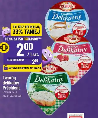 Polomarket Twaróg delikatny Président Lactalis 150 g oferta