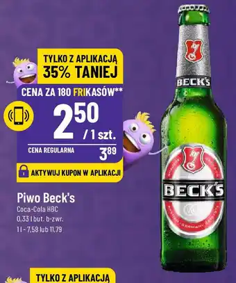 Polomarket Piwo Beck's Coca Cola HBC 0,33l oferta
