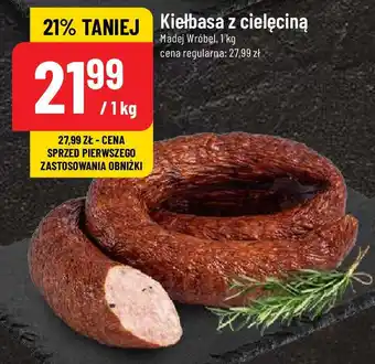 Polomarket Kiełbasa z cielęciną Madej Wróbel 1 kg oferta