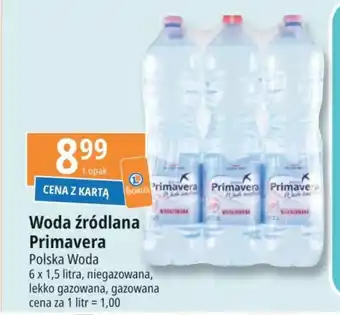 E.Leclerc Woda źródlana Primavera Polska Woda 6 x 1,5 l oferta