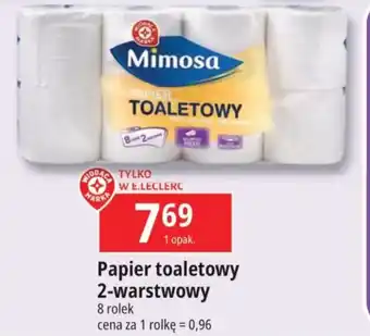 E.Leclerc Papier toaletowy 2-warstwowy 8 rolek oferta