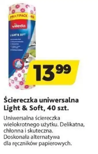 Bricomarche Ściereczka uniwersalna Light & Soft, 40 szt. oferta