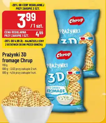 Polomarket Prażynki 3D fromage Chrup 110g oferta