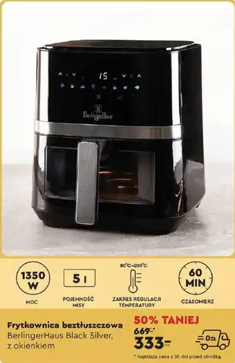 Biedronka Frytkownica beztłuszczowa BerlingerHaus oferta