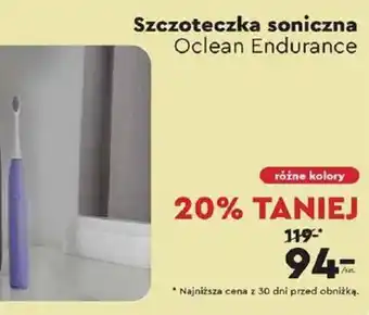 Biedronka Szczoteczka soniczna Oclean Endurance oferta