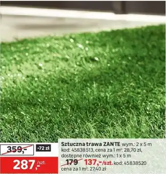 Leroy Merlin Sztuczna trawa ZANTE oferta