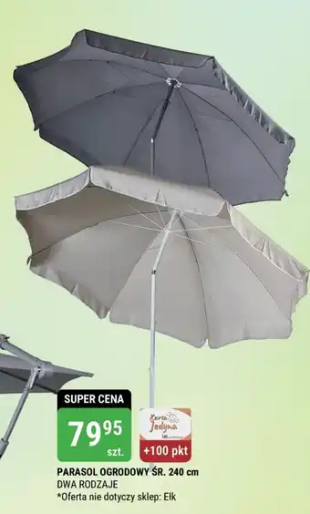 PARASOL OGRODOWY ŚR. 240 cm