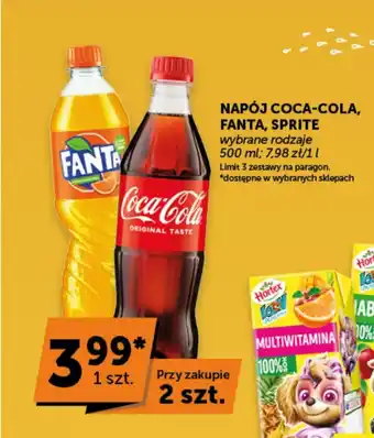 Groszek NAPÓJ COCA-COLA, FANTA, SPRITE 500ml oferta