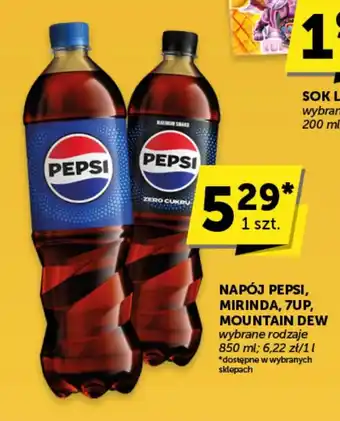 Groszek NAPÓJ PEPSI, MIRINDA, 7UP, MOUNTAIN DEW 850ml oferta