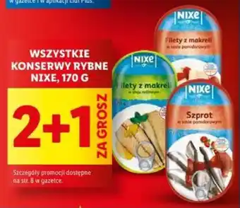 Lidl WSZYSTKIE KONSERWY RYBNE NIXE, 170 G oferta