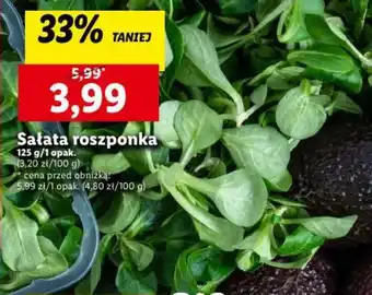 Lidl Sałata roszponka 125 g oferta
