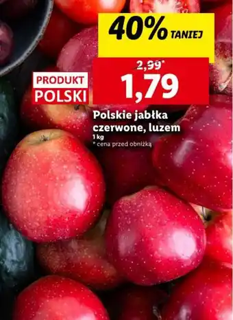 Polskie jabłka czerwone, luzem 1 kg