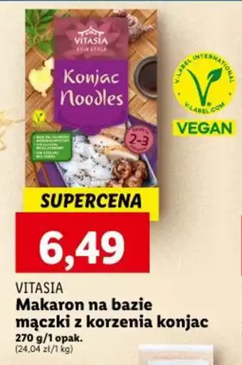 Lidl VITASIA Makaron na bazie mączki z korzenia konjac 270 g oferta