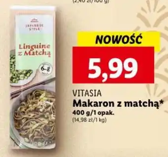 Lidl VITASIA Makaron z matchą 400 g oferta