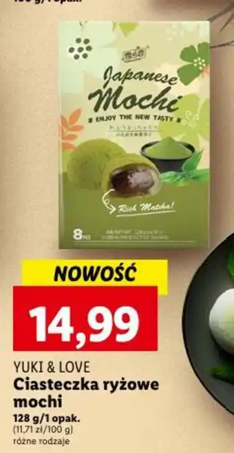 Lidl YUKI & LOVE Ciasteczka ryżowe mochi 128 g oferta