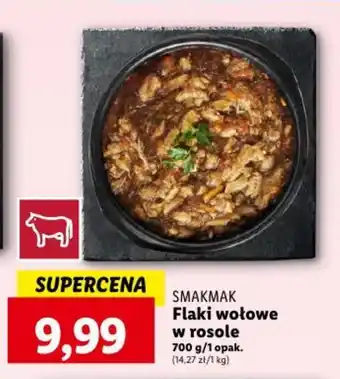 Lidl SMAKMAK Flaki wołowe w rosole 700 g oferta