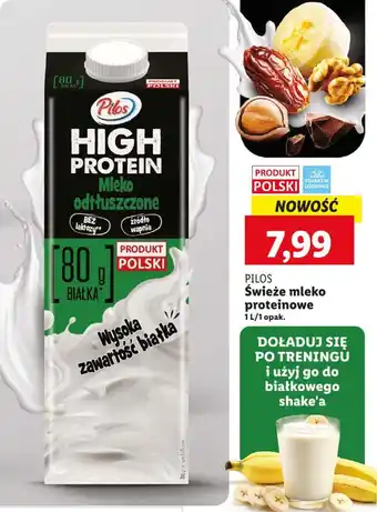 Lidl PILOS Świeże mleko proteinowe 1 L oferta