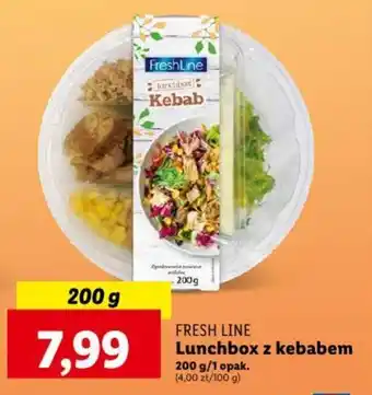 Lidl FRESH LINE Lunchbox z kebabem 200 g oferta